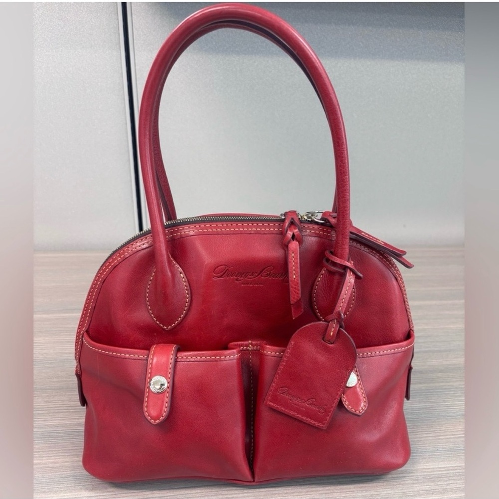 Dooney & Bourke Red Leather Satchel Purse